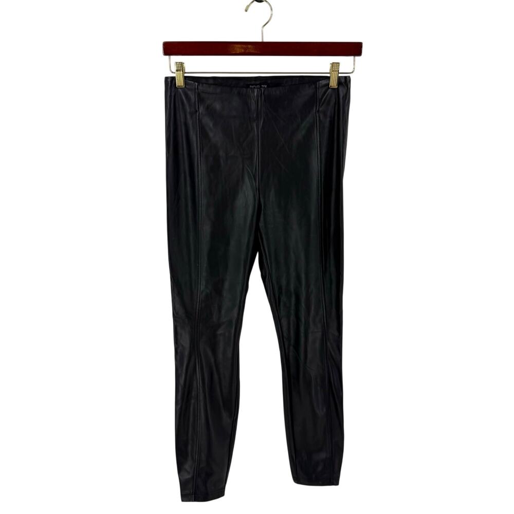 Rachel Zoe Womens Faux Leather Hot Pants Size Medium Black High Waist